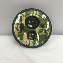 Load image into Gallery viewer, 7" DAYMAKER Replacement Camo Design Projector HID LED Light Bulb Headlight Motorcycle Harley