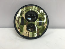 Load image into Gallery viewer, 7" DAYMAKER Replacement Camo Design Projector HID LED Light Bulb Headlight Motorcycle Harley