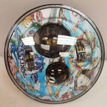 Load image into Gallery viewer, 7" DAYMAKER Replacement Blue Joker Design Projector HID LED Light Bulb Headlight Motorcycle Harley