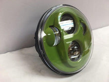Load image into Gallery viewer, 5 3/4" DAYMAKER Replacement CAMO GREEN Projector HID LED Light Bulb Headlight Motorcycle Harley 5.75"