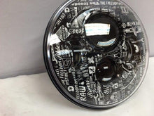 Load image into Gallery viewer, 7" DAYMAKER Replacement Mechanic Wars Design Projector HID LED Light Bulb Headlight Motorcycle Harley