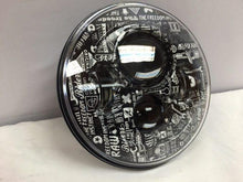 Load image into Gallery viewer, 7" DAYMAKER Replacement Mechanic Wars Design Projector HID LED Light Bulb Headlight Motorcycle Harley