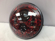 Load image into Gallery viewer, 7" DAYMAKER Replacement Red Roses Design Projector HID LED Light Bulb Headlight Motorcycle Harley