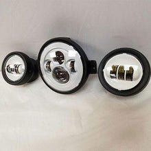 Load image into Gallery viewer, 7" Kawasaki Voyager & Vaquero DAYMAKER Headlight Dual 4.5" - 4 1/2" Auxiliary AUX White Spot Passing LED Fog Lights SET