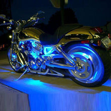 Load image into Gallery viewer, Blue 4pc LED Kit Engine Fairing Body Kit Lights Glow Accent Lighting for Harley