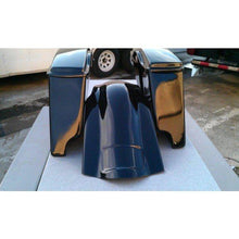 Load image into Gallery viewer, Harley Davidson 4" Extended Stretched Saddlebags Lid Fender Painted Black