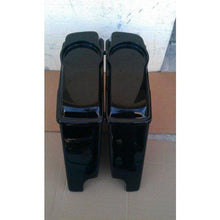 Load image into Gallery viewer, Harley Davidson 4" Extended Saddlebags No CutOut Speaker Lid Fender Black