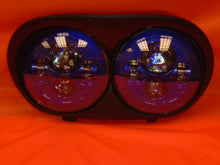 Load image into Gallery viewer, DUAL 7" BLUE DAYMAKER 2014  LED ROAD GLIDE Light Bulb Headlight Harley Bezel