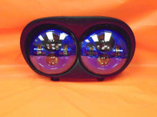 Load image into Gallery viewer, DUAL 7" BLUE DAYMAKER 2014  LED ROAD GLIDE Light Bulb Headlight Harley Bezel