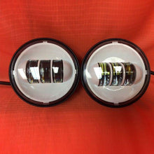 Load image into Gallery viewer, 4.5" Auxiliary DAYMAKER WHITE Spot Passing HID LED Fog Lights Bulb Motorcycle Harley AUX PAIR 4-1/2"