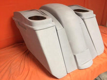 Load image into Gallery viewer, Honda VTX 1300 / 1800 5" Extended Stretched Saddlebags Rear Fender No Cut Outs Dual 6 X 9 Speaker Lids