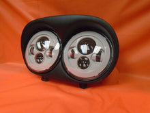 Load image into Gallery viewer, DUAL 7" WHITE DAYMAKER 2014  LED ROAD GLIDE Light Bulb Headlight Harley Bezel