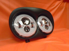 Load image into Gallery viewer, DUAL 7" WHITE DAYMAKER 2014  LED ROAD GLIDE Light Bulb Headlight Harley Bezel