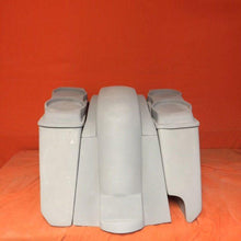 Load image into Gallery viewer, Honda VTX 1300 / 1800 5" Extended Stretched Saddlebags Rear Fender Right Side Cut Out Dual 6.5" Speaker Lids