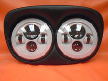 Load image into Gallery viewer, DUAL 7" WHITE DAYMAKER LED ROAD GLIDE Light Bulb Headlight Motorcycle Harley Bezel