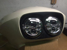 Load image into Gallery viewer, DUAL 7" DAYMAKER HID LED Replacement ROAD GLIDE Chrome Light Bulb Headlight Motorcycle Harley Bezel