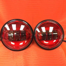 Load image into Gallery viewer, 4.5" Auxiliary DAYMAKER RED Spot Passing HID LED Fog Lights Bulb Motorcycle Harley AUX PAIR 4-1/2"