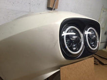 Load image into Gallery viewer, DUAL 7" DAYMAKER PINK HALO LED Replacement ROAD GLIDE Black Light Bulb Headlight Motorcycle Harley Bezel