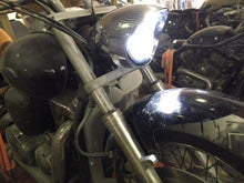 Load image into Gallery viewer, Honda VTX 1300 / 1800 C / R / S - 5 3/4" DAYMAKER Chrome HID LED Light Bulb Headlight Motorcycle 5.75" Mount