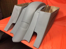 Load image into Gallery viewer, Honda VTX 1800 / 1300 6" Extended Stretched BOLT ON Out & Down Bags Rear Fender Rails Dual Cut Out