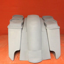 Load image into Gallery viewer, Honda VTX 1300 / 1800 5" Extended Stretched Saddlebags Rear Fender Dual Cut Outs Dual 6.5" Speaker Lids