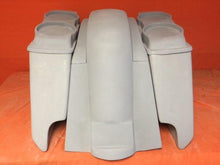 Load image into Gallery viewer, Honda VTX 1300 / 1800 5" Extended Stretched Saddlebags Rear Fender Dual Cut Outs Dual 6.5" Speaker Lids