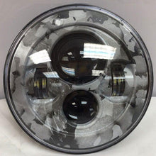 Load image into Gallery viewer, 7" DAYMAKER Replacement Black Camo Design Projector HID LED Light Bulb Headlight Motorcycle Harley