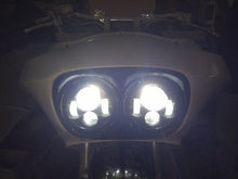 Load image into Gallery viewer, DUAL 7" DAYMAKER 2014  HID LED Replacement ROAD GLIDE Black Light Bulb Headlight Motorcycle Harley Bezel