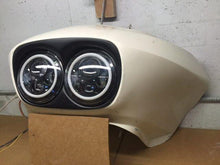 Load image into Gallery viewer, DUAL 7" DAYMAKER 2014  GREEN HALO LED Replacement ROAD GLIDE Black Light Bulb Headlight Harley Bezel