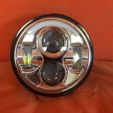 Load image into Gallery viewer, 5 3/4" DAYMAKER With HALO Replacement Chrome Projector HID LED Light Bulb Headlight Motorcycle Harley 5.75"