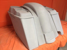 Load image into Gallery viewer, Honda VTX 1300 / 1800 4" Extended Stretched Saddlebags Rear Fender Right Side Cut Out Dual 6.5" Speaker Lids