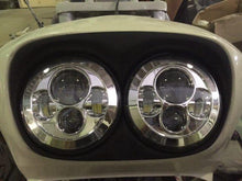 Load image into Gallery viewer, DUAL 7" DAYMAKER 2014  HID LED Replacement ROAD GLIDE Chrome Light Bulb Headlight Harley Bezel