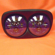 Load image into Gallery viewer, DUAL 7" PURPLE DAYMAKER LED ROAD GLIDE Light Bulb Headlight Motorcycle Harley Bezel