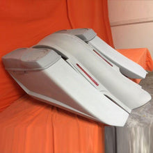 Load image into Gallery viewer, Harley Davidson 6" Trendsetter Extended Saddlebag LED Fender Kit - No Cut Outs Dual 6 X 9 Speaker Lids / 2014