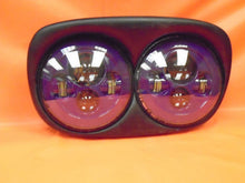 Load image into Gallery viewer, DUAL 7" PURPLE DAYMAKER LED ROAD GLIDE Light Bulb Headlight Motorcycle Harley Bezel