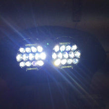 Load image into Gallery viewer, DUAL 7" DAYMAKER 2014  75 WATT LED Replacement ROAD GLIDE Black Light Bulb Headlight Motorcycle Harley Bezel