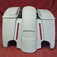 Load image into Gallery viewer, Harley Davidson 4.5" Extended Stretched Saddlebags With LED Light Fender With Lids - 2014 Model Style Bags