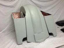 Load image into Gallery viewer, Harley Davidson 6" Softail Heritage Extended Stretched Saddlebags Lids Fender Dual CutOuts
