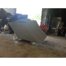 Load image into Gallery viewer, Harley Davidson Bagger 8" Stretched SaddleBags Fender No Cut Outs Recess Plate