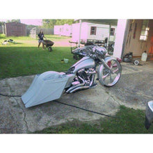 Load image into Gallery viewer, Harley Davidson Bagger 8" Stretched SaddleBags Fender No Cut Outs Recess Plate