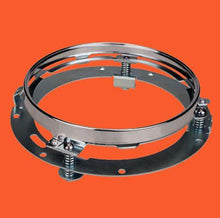 Load image into Gallery viewer, 7" Motorcycle Chrome Daymaker Headlight Extension Trim Ring Bracket For Harley