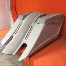 Load image into Gallery viewer, Harley Davidson 6&quot; Trendsetter Extended Saddlebag LED Fender Kit - Right Side Cut Out Dual 6.5&quot; Speaker Lids / 2014