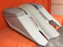Load image into Gallery viewer, Harley Davidson 6&quot; Trendsetter Extended Saddlebag LED Fender Kit - Right Side Cut Out 6.5&quot; Speaker Lids / 2014