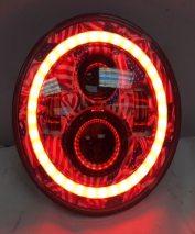 Load image into Gallery viewer, 7&quot; DAYMAKER Replacement American Flags Design With Red Halo Projector HID LED Light Bulb Headlight Motorcycle Harley