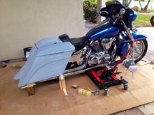 Load image into Gallery viewer, Honda VTX 1800 / 1300 6&quot; Extended Stretched Out &amp; Down Bags Rear Fender Right Side Cut Out Onlly - No lids