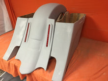Load image into Gallery viewer, Honda Shadow Sabre 1100 6&quot; Extended Saddlebags Out &amp; Down Bags LED Rear Fender Dual Cut Out