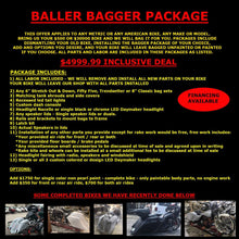 Load image into Gallery viewer, Baller Bagger Transformation Package - Complete Metric Or American Bike To A Bagger