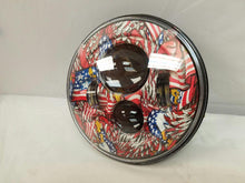 Load image into Gallery viewer, 7&quot; DAYMAKER Replacement American Pride Design Projector HID LED Light Bulb Headlight Motorcycle Harley