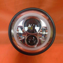 Load image into Gallery viewer, 7&quot; DAYMAKER Yamaha Royal Star Venture CHROME with PINK Halo Projector HID LED Light Bulb Headlight Motorcycle