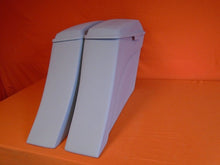 Load image into Gallery viewer, Harley Davidson 6&quot; Extended Stretched Out &amp; Down Saddlebags - 2014 Model Style Bags lids - No Cut Outs